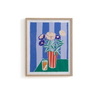 Постер С рисунком в рамке 40x50 см Ramiro единый размер разноцветный LA REDOUTE INTERIEURS  фото, kupilegko.ru